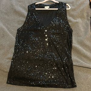 NWOT Pol Sequin Tank Top Med